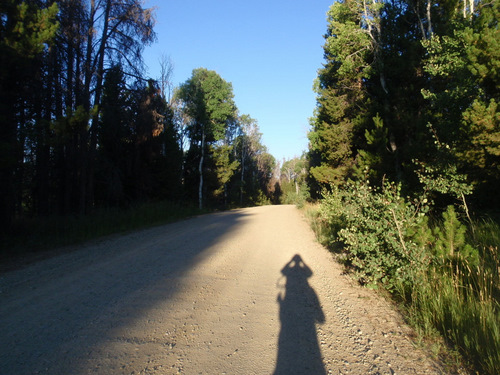 Looking northwest, about five miles into the ride.